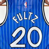 2018-2019 Magic FULTZ #20 Blue Retro Top Quality Hot Pressing NBA Jersey
