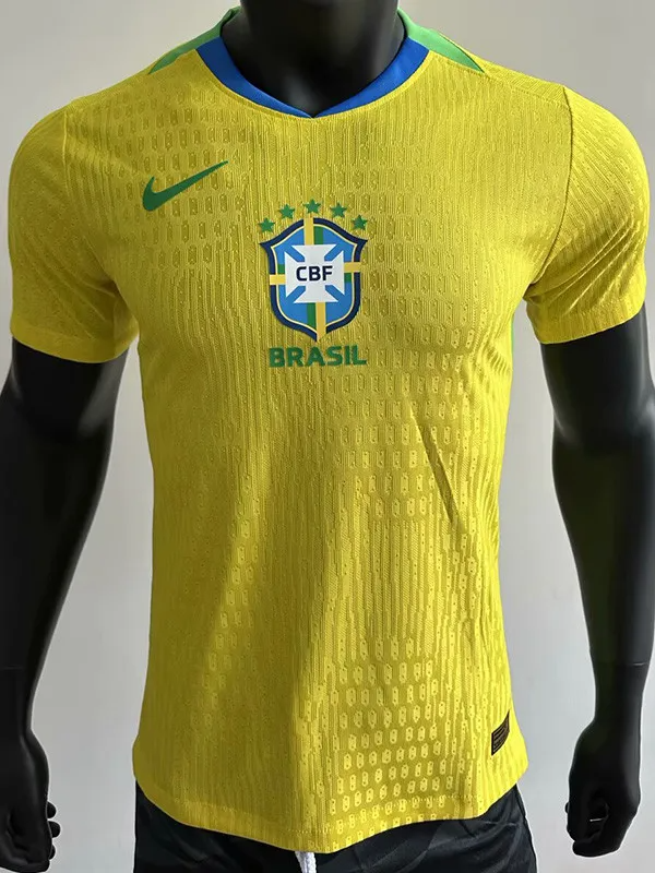25-26 Brazil Home Player Version Soccer Jersey