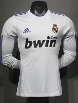 2010-2011 RMA Home Player Version Long Sleeve Retro Soccer Jersey  长袖球员