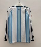 2026 World Cup Argentina Home Long Sleeve Fans Soccer Jersey (长袖)