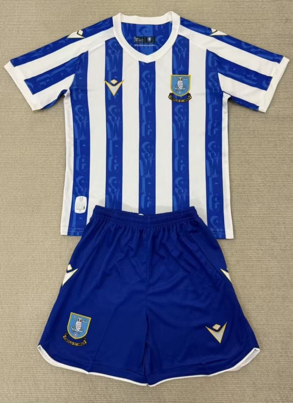 25-26 Sheffield Wednesday Home Kids Soccer Jersey