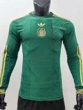 25-26 Mexico Gold Cup Green Long Sleeve Player Version Soccer Jersey (长袖球员)