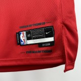 24-25 HEAT JAQUEZ JR. #11 Red City Edition Top Quality Hot Pressing NBA Jersey (V领）