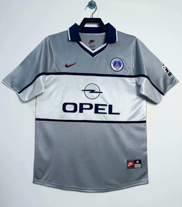 2000-2001 PSG Paris Away Retro Soccer Jersey