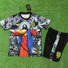 25-26 Brazil Special Edition Kids Soccer Jersey (红衣灰)