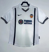 2000-01 Valencia Home Retro Soccer Jersey