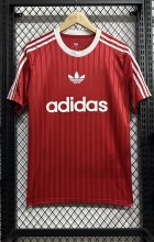 2025 AD Casual Red Fans Training shirts *三叶草