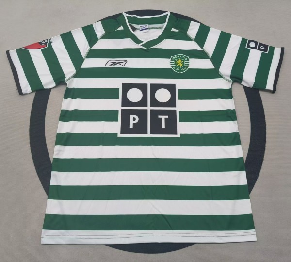 2003-2004 Sporting Lisbon Home Retro Soccer Jersey
