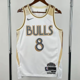 24-25 BULLS LAVINE #8 White City Edition Top Quality Hot Pressing NBA Jersey