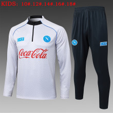 25-26 Napoli High Quality Kids Half Pull Tracksuit
