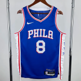 24-25 76ERS GEORGE #8 Blue Top Quality Hot Pressing NBA Jersey