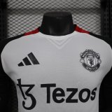 25-26 Man Utd White Player Version Soccer Jersey