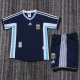 1998 Argentina Away Retro Kids Soccer Jersey