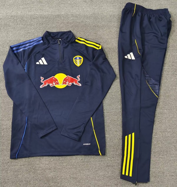 25-26 Leeds United High Quality Half Pull Tracksuit