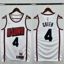 24-25 ROCKETS GREEN #4 White City Edition Top Quality Hot Pressing NBA Jersey