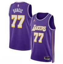 Lakers DONCIC #77 Purple Top Quality Hot Pressing NBA Jersey