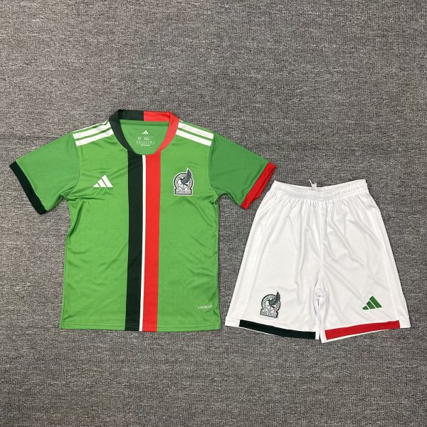 25-26 Mexico Green Special Edition Kids Soccer Jersey
