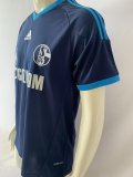 2001 Schalke Blue Retro Soccer Jersey