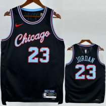 25-26 BULLS JORDAN #23 Black City Edition Top Quality Hot Pressing NBA Jersey
