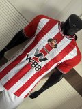 25-26 Sunderland Home Player Version Soccer Jersey