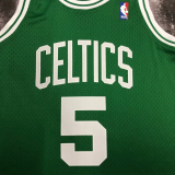 2008 CELTICS GARNETT #5 Green Retro Top Quality Hot Pressing NBA Jersey