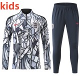 26-27 England High Quality Kids Half Pull Tracksuit