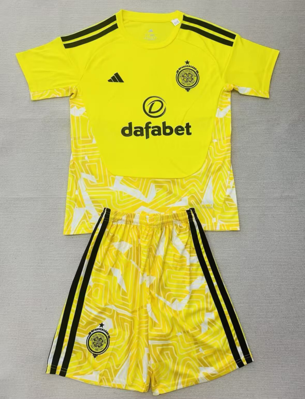 26-27 Celtic Yellow Goalkeeper Adult Suit