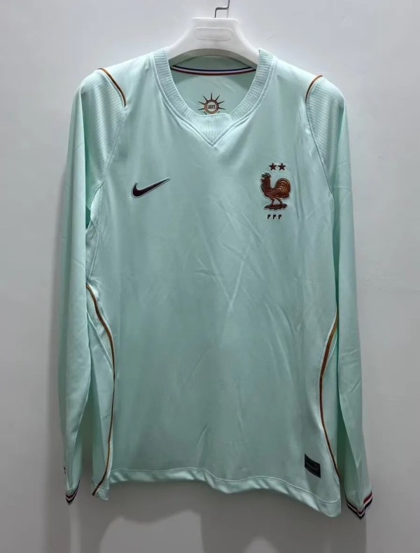 2026 World Cup France Away Long sleeves Fans Soccer Jersey (长袖)