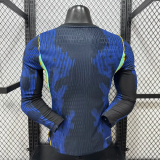 2026 Brazil Away Long Sleeve Player Version Soccer Jersey (长袖球员)