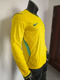2026 World Cup Brazil Home Long Sleeve Player Version Soccer Jersey (长袖球员)