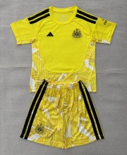 26-27 Newcastle Yellow GoalKeeper Kids Soccer Jersey