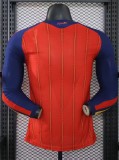 2026 World Cup Spain Home Long Sleeve Player Version Soccer Jersey (With 2 Star)*两颗星*长袖球员