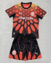 26-27 Marseille Orange GoalKeeper Adult Suit