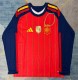2026 World Cup Spain Home Long Sleeve Fans Soccer Jersey (With 2 Star)*两颗星