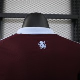 26-27 Aston Villa Home Long Sleeve Player Version Soccer Jersey*长袖球员