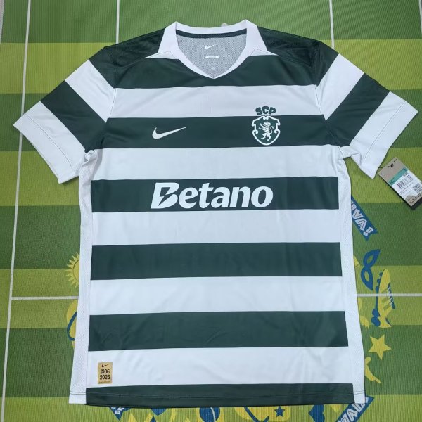 26-27 Sporting Lisbon Home Fans Soccer Jersey