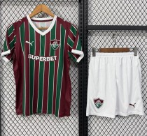 26-27 Fluminense Home Kids Soccer Jersey
