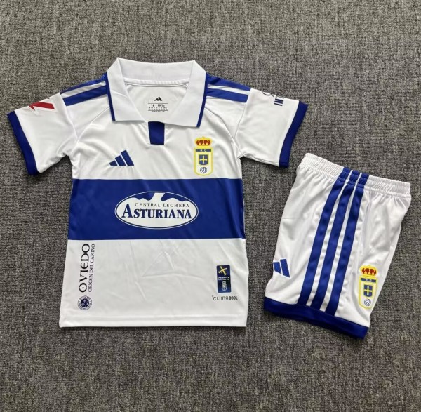 26-27 Real Oviedo Away Kids Soccer Jersey