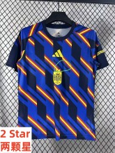 26-27 Spain Blue Training shirts  (With 2 Star)*两颗星