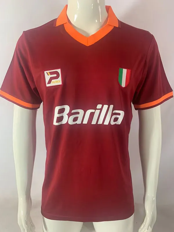 1983-1984 Roma Home Retro Soccer Jersey