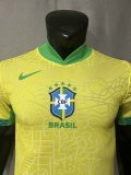 2024 Brazil Home Player Version Soccer Jersey
