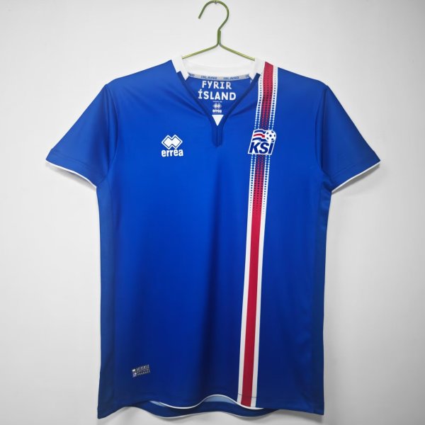 2016-2017 Iceland Home Retro Soccer Jersey