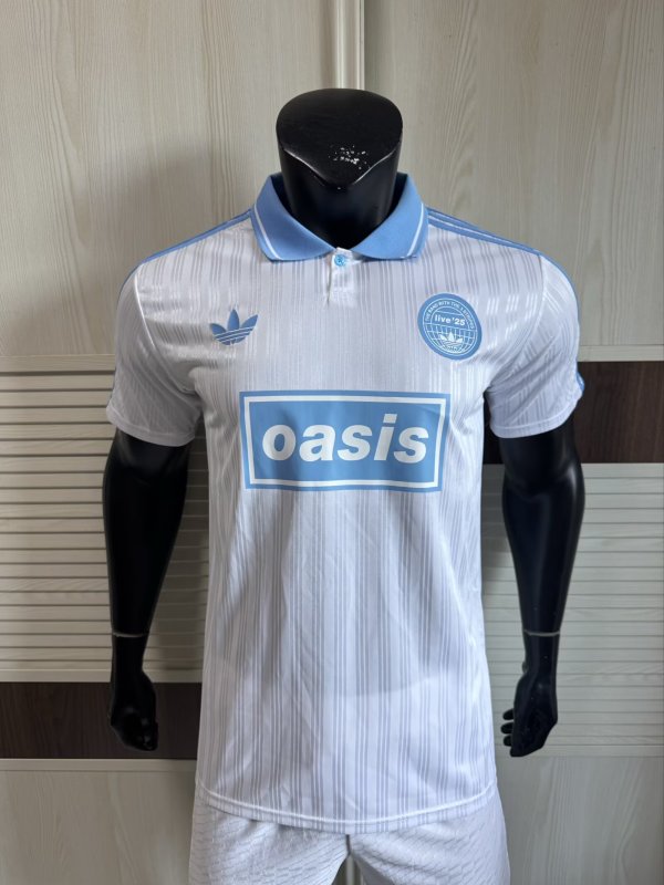 2025 AD Oasis Joint Edition #25 Light Blue Player Version Polo Short Sleeve