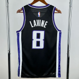 23-24 Kings LAVINE #8 Black Top Quality Hot Pressing NBA Jersey