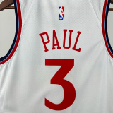 24-25 Clippers PAUL #3 White City Edition Top Quality Hot Pressing NBA Jersey
