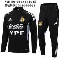 25-26 Argentina High Quality Kids Half Pull Tracksuit