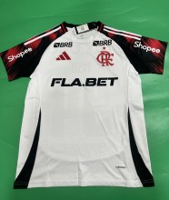 25-26 Flamengo Away Print All Sponsor Fans Soccer Jersey*全广告