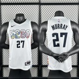 24-25 Nuggets MURRAY #27 White City Edition Top Quality Hot Pressing NBA Jersey