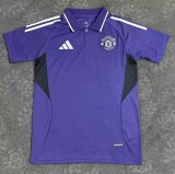 25-26 Man Utd Purple Polo Short Sleeve