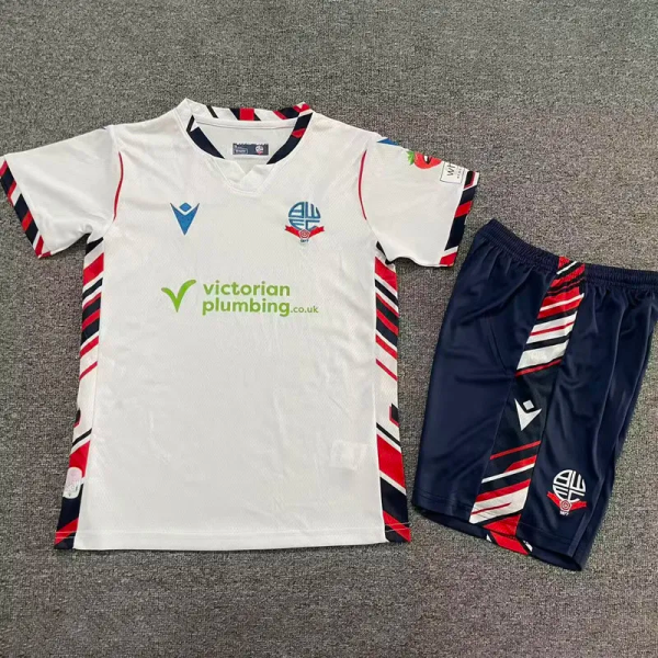 25-26 Bolton Wanderers Home Kids Soccer Jersey